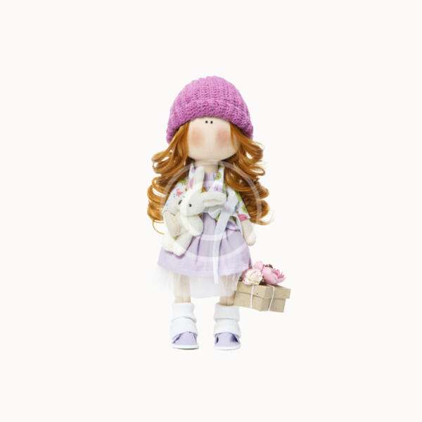 Purple tilda doll - Görsel 3